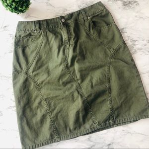 Major price drop- Green Denim Skirt